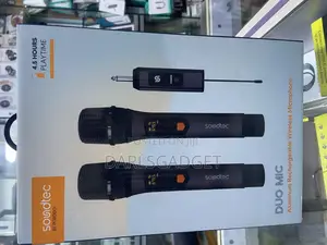 Porodo Soundtec Duo Mic Aluminum Rechargeable Wireless Microphone