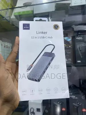 Wiwu Linker 12-in-1 Usb-C Hub With Hdmi, Vga, Lan Pd 100w