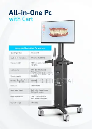 Intraoral Scanner All In One Pc Cart Os-6