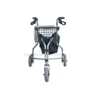 Compact 3-Wheeled Rollator for Easy Mobility at Home