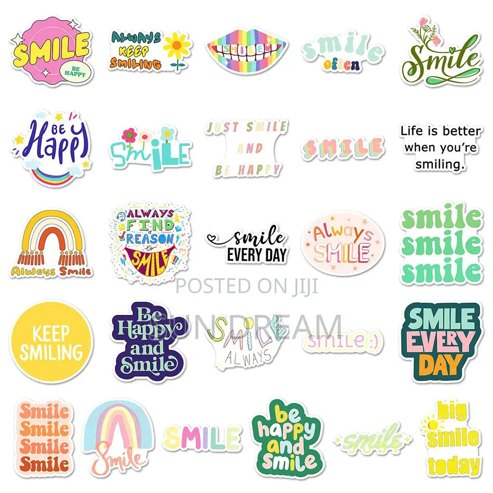 50 Pieces Self-Esteem Stickers Positive Stickers Home Decoration - Sun ...