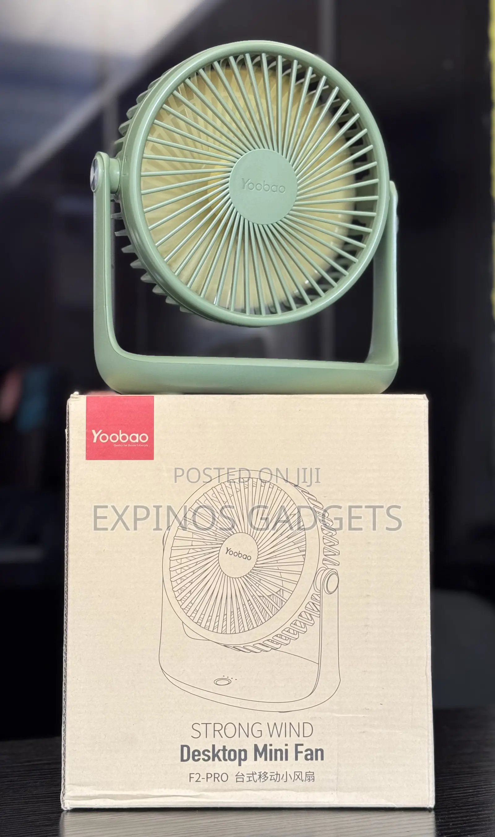 Yoobao Rechargeable Desktop Mini Fan.