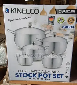 3pcs Belly Aluminum Pot at 45,000 Size:16/20/24cm