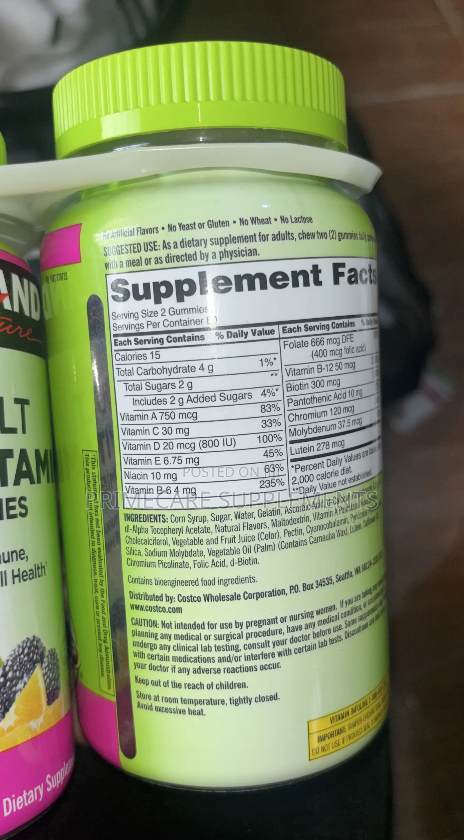 Kirkland Adult Multivitamin 160 Gummies