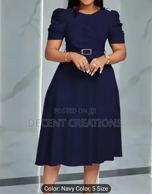 Mid - Year Promo: New Elegant v-Neck Navy Blue Formal Dress. Size Xl