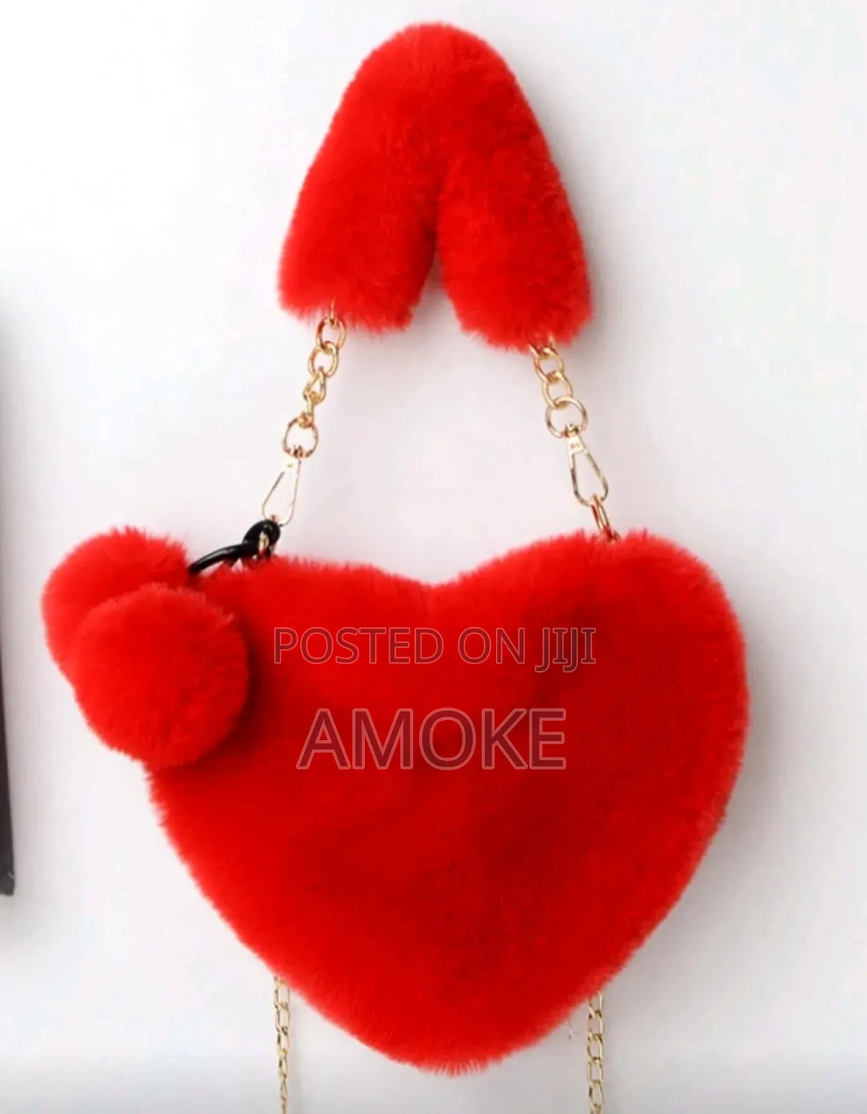 Plush Heart Handbag
