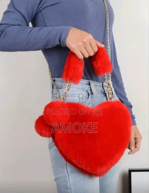Plush Heart Handbag