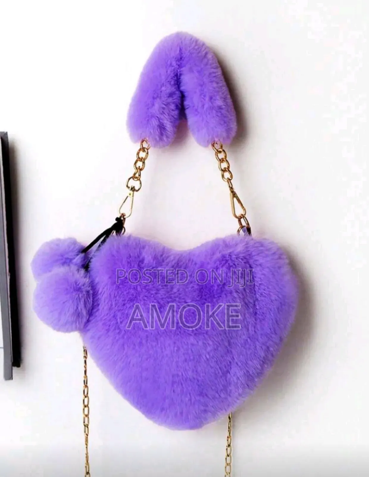 Plush Heart Handbag