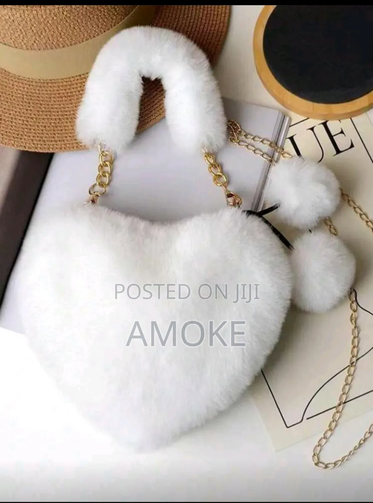 Plush Heart Handbag