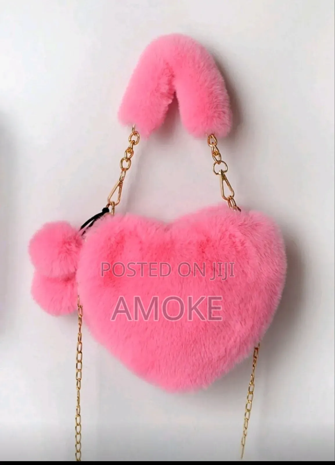 Plush Heart Handbag