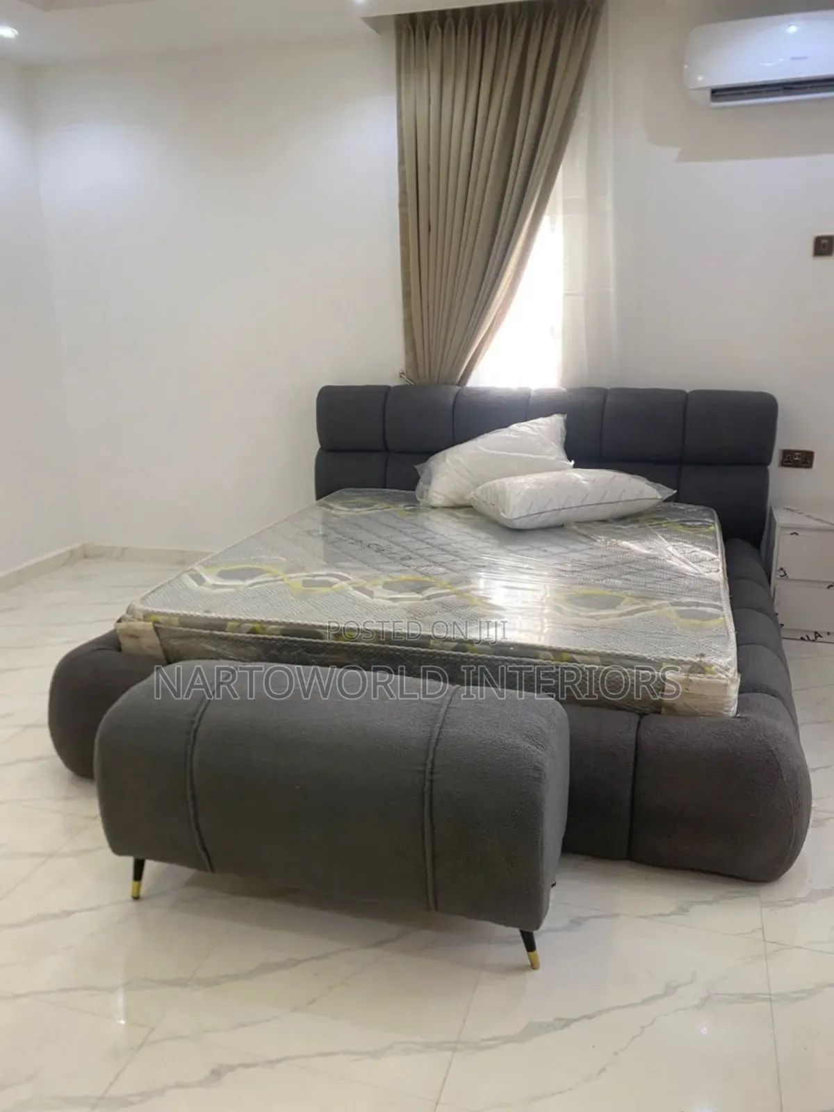 Modern 6by6 Bubble Bedframe With Orthopedic Mattress.