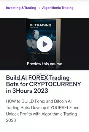 Build Ai Forex Trading Bots For Cryptocurreny In 3hours