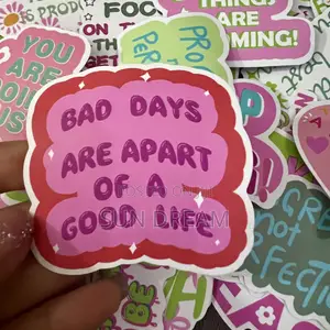 100 Pieces Girly Self Esteem Stickers Positive Vibe Sticks Slef Love
