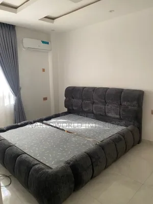 Dark Gray Modern 6by6 Bubble Bedframe