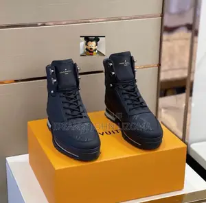 Louis Vuitton Designer Black Boot