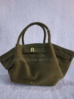 Women's Suede Leather Brown Small Size Handbag