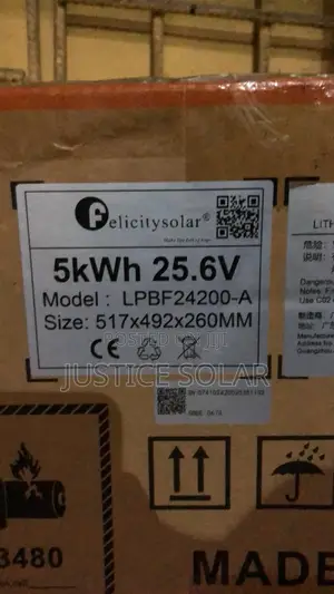 5kwh 25.6v 24v Felicity Battery