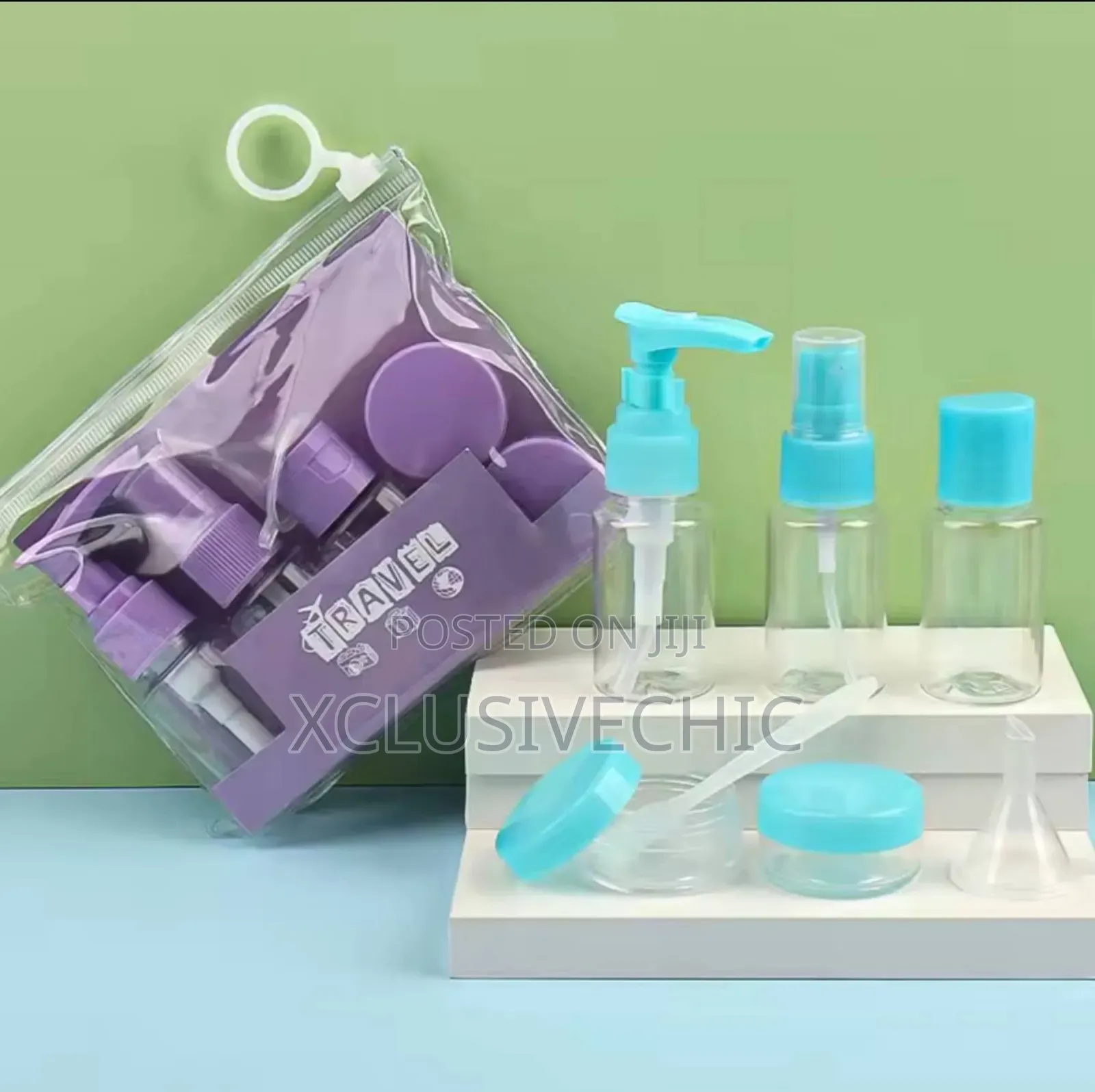 7pcs Travel Bottle Bag Wash Set