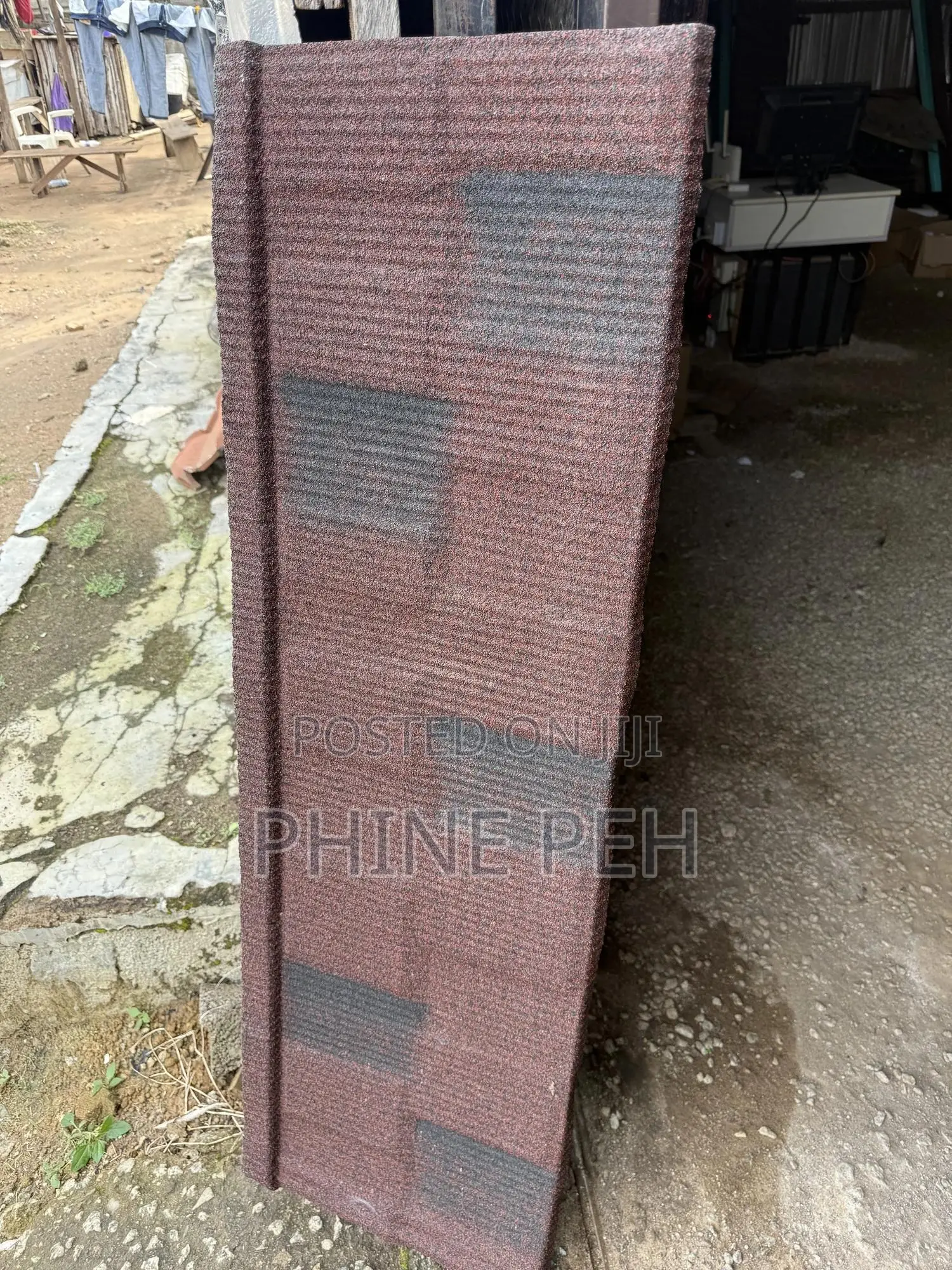 Roofing Sheets Black and Red Shingles