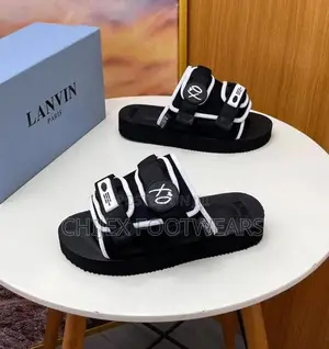 Lanvin Quality High Sole Slides ! 