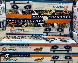 Boscon Table Gas Stove Two-Burner Table-Top Cooker Automatic Ignition