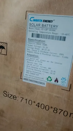 15kwh 51.2v Cworth Solar Lithium Ion Battery