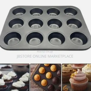 12-cupcake Mold Pan Is Typically Construct From Non-stick Carbon Steel