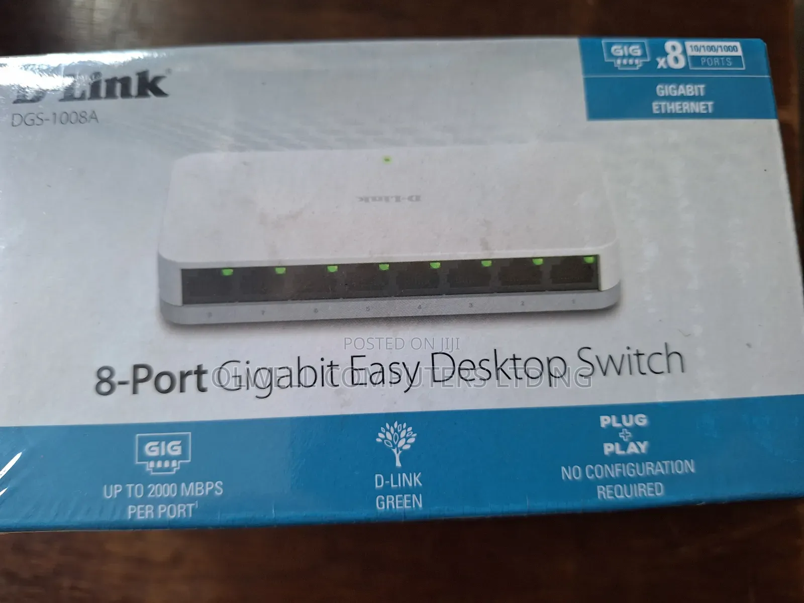 Dlink 8ports Gigabit Easy Desktop Switch-DGS-1008a