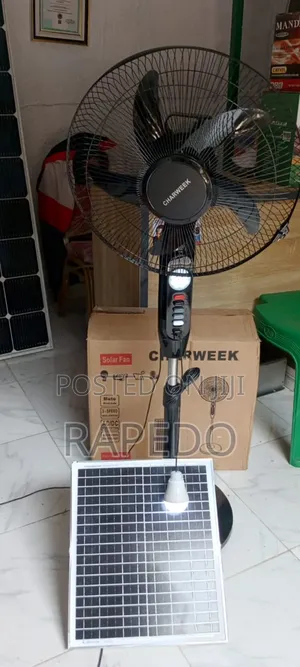 New Charweek Dc/Ac Solar Fan 16 Inches