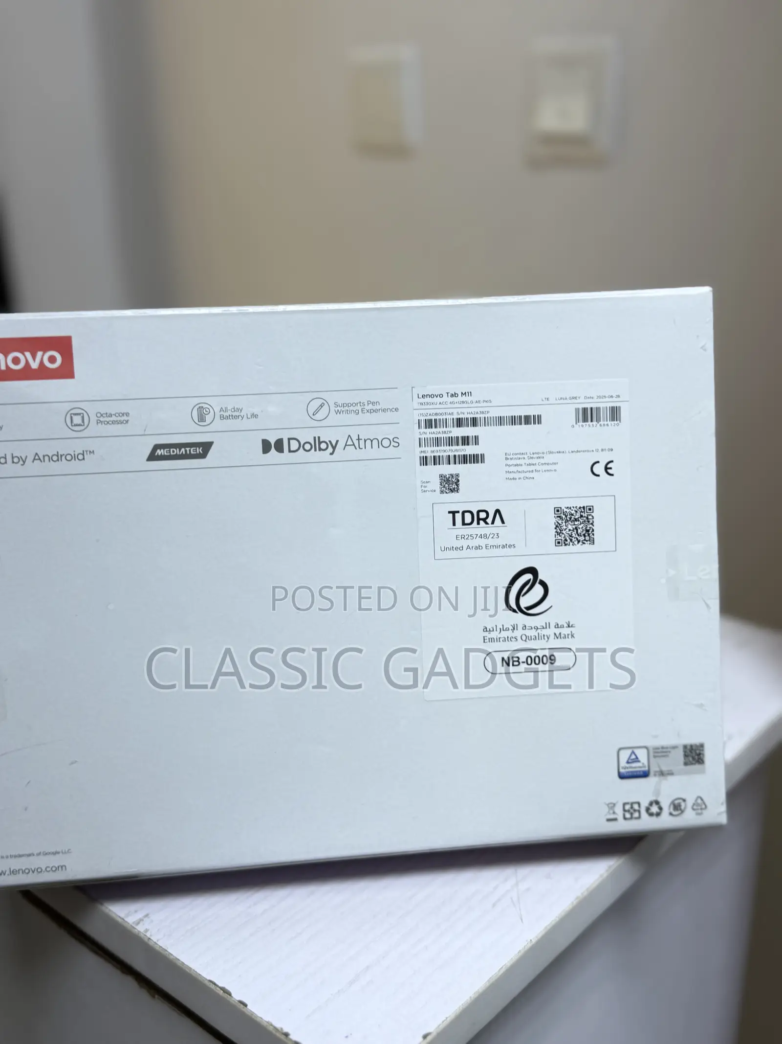 New Lenovo Tab M11 128 GB Gray