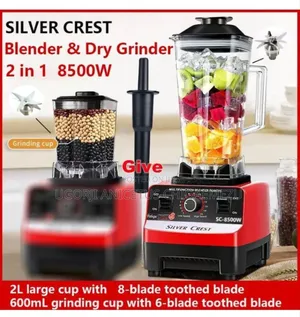 Silver Crest 2l Industrial 8500w Food Crusher Blender With 2 Jar
