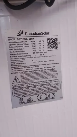350watt Canadian Mono Solar Panel