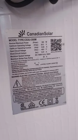 350watt Canadian Mono Solar Panel
