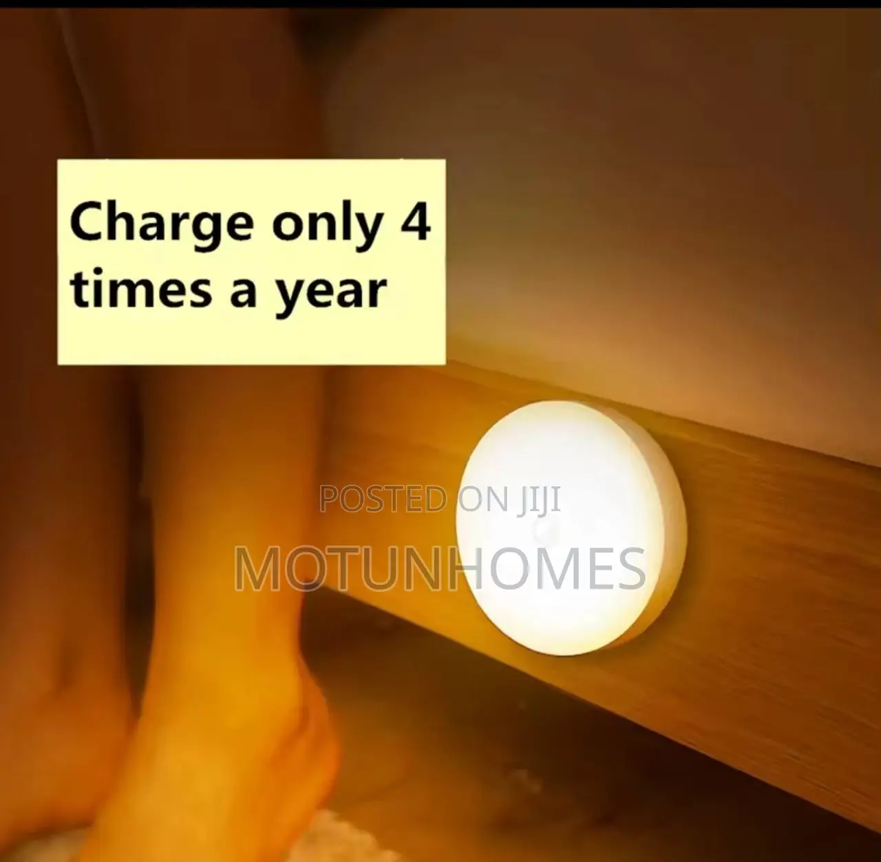 Led Lamp Warm Light Magnetic Night With Motion Sensor
