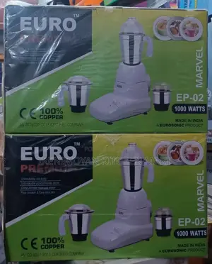 Euro Premium 1000w Blender Grinder – 3-in-1 Cups