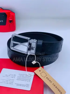 Louis Vuitton Genuine Leather Men's Belts