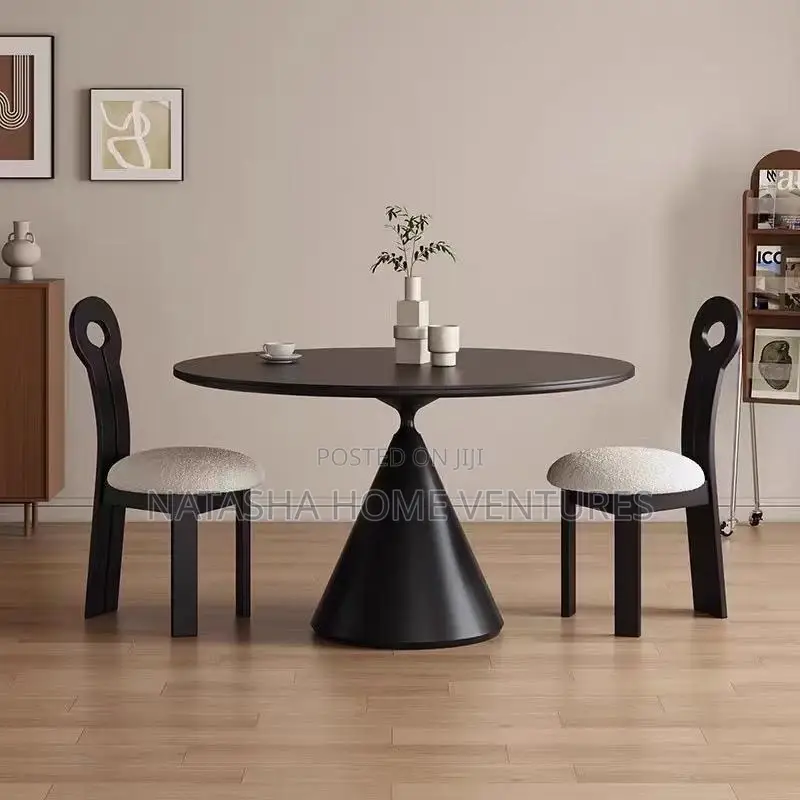 Arc-Back Dining Chair (Dark Boucle)