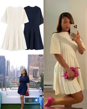 Stylish Zr Roundneck Knitted Dress