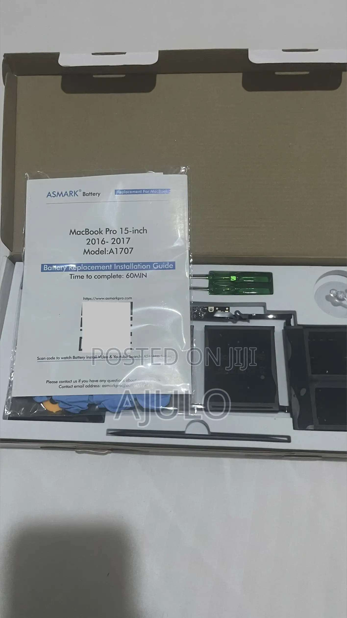 Original A1707 (A1820) Asmark Macbook Pro 15 Inches Battery 2016-2017