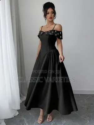 Luxury Off Shoulder Beaded Dress