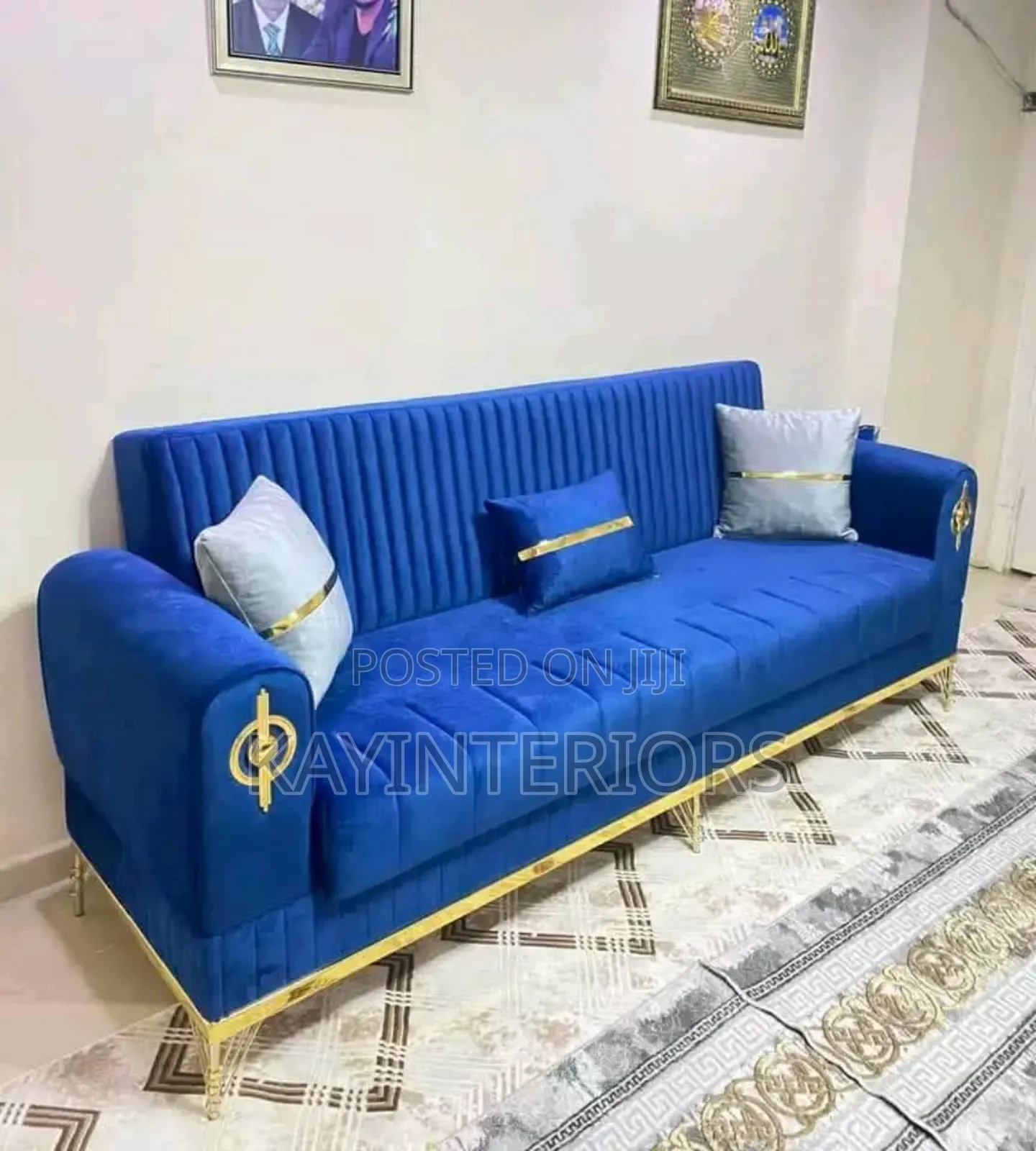 Royal Blue Sofa