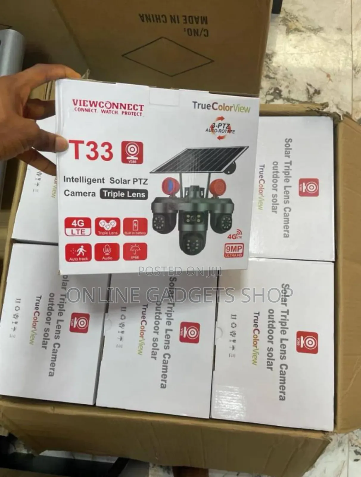 3 Lens CCTV Camera