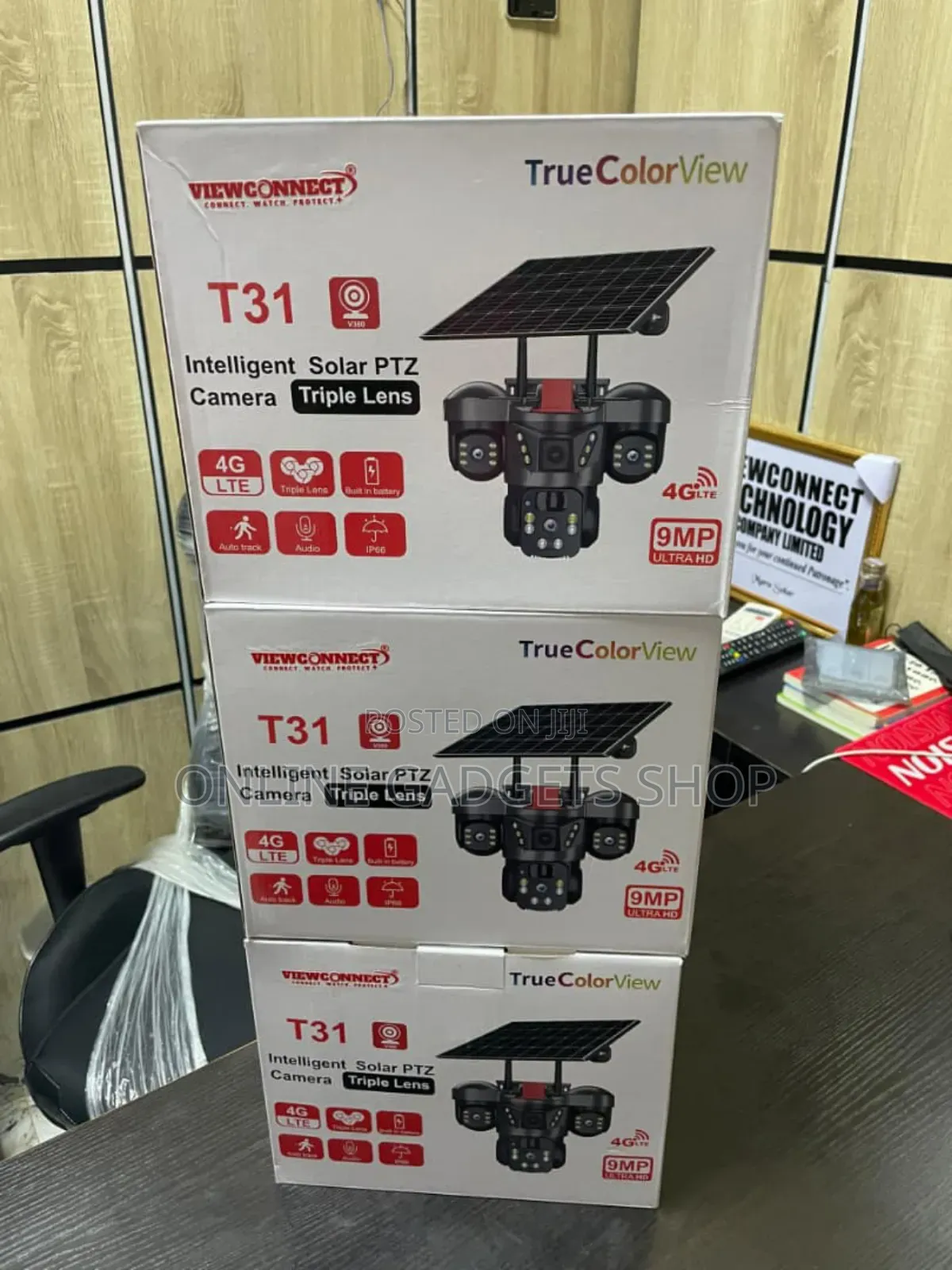 3 Lens CCTV Camera