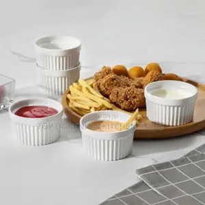 Quality Ceramic White Dessert,Sauce Ramekins Bowl