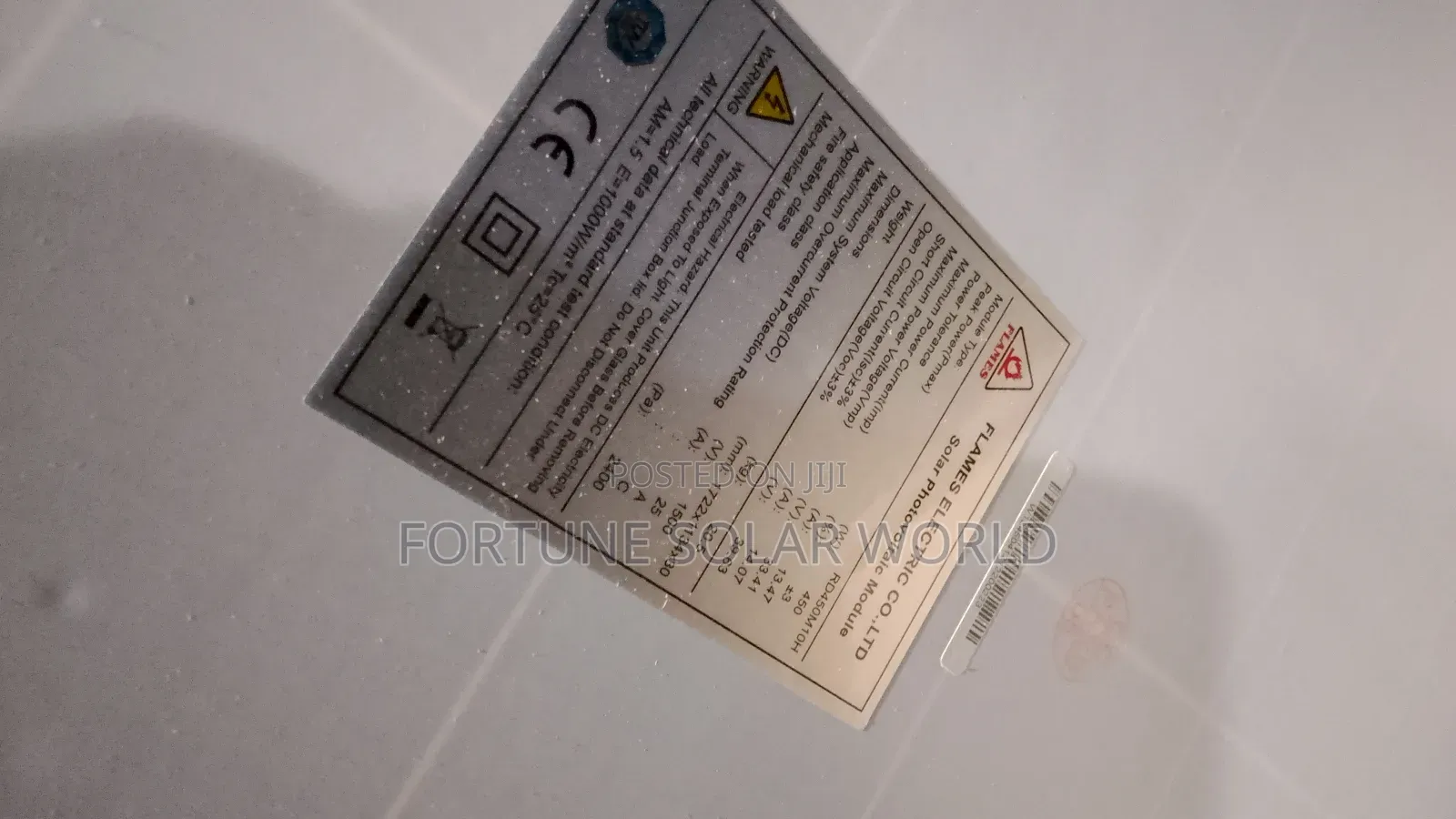 450watt Flame Solar Panel
