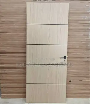 HDF Imported Wooden Room Doors With Complete Frame and Locks 3ft