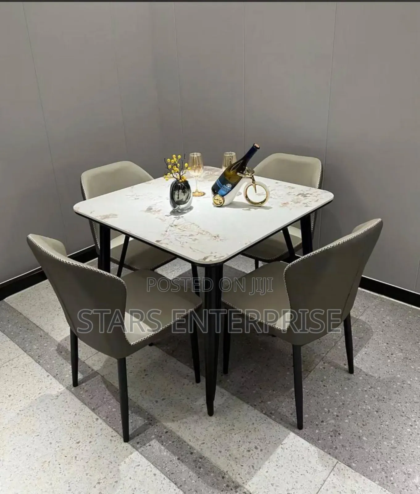 4 Seater Marble Dining/ Modern Dining