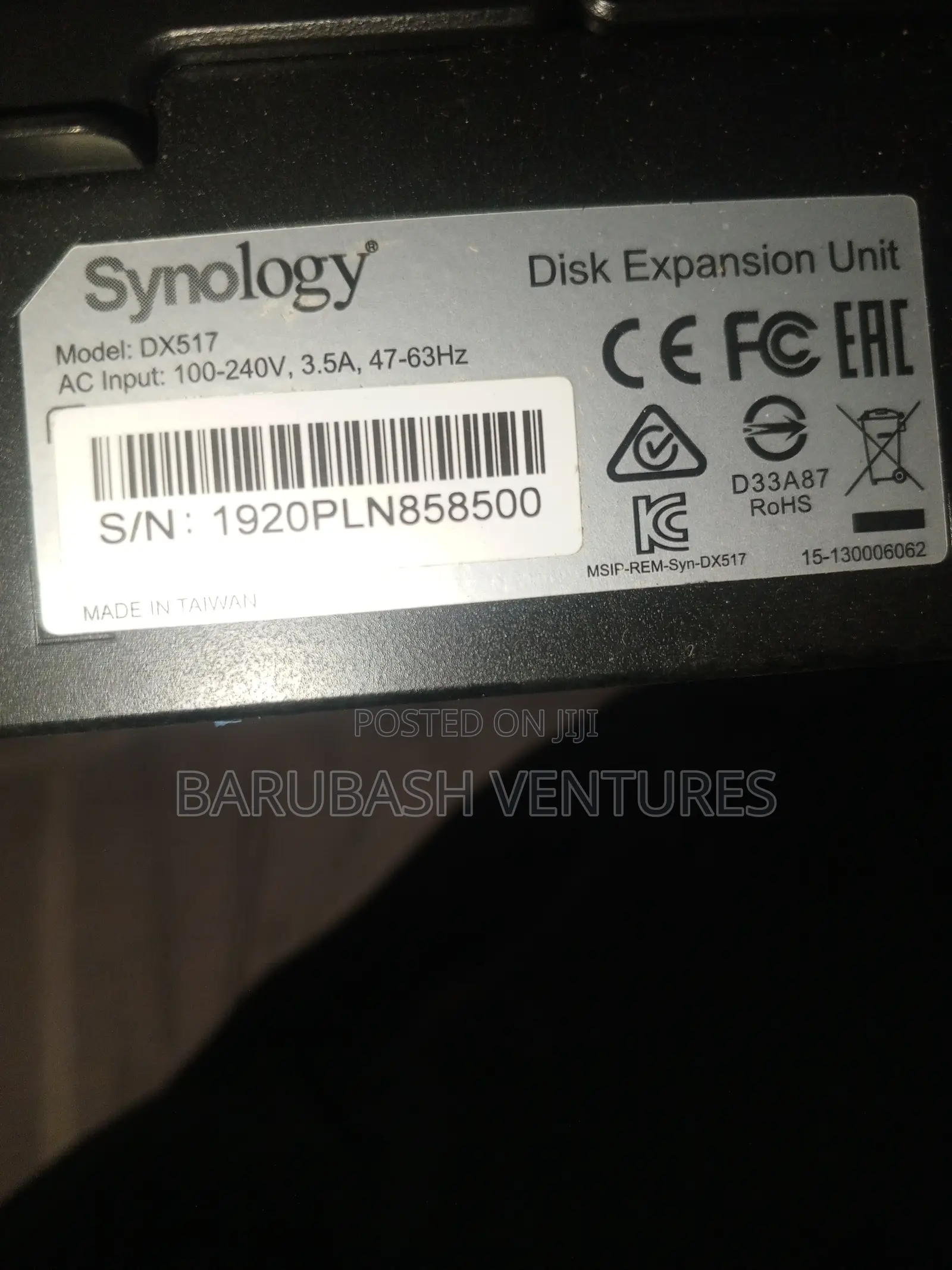 5-Bay Synology Dx-517 Expansion Unit (Diskless)