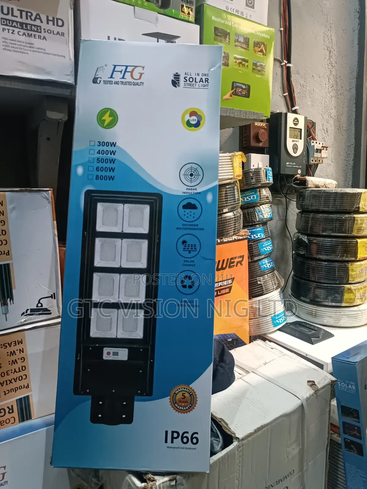 800watts FFG All in One Solar Street Light