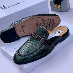 Men Leather Half Shoe